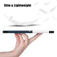 thumbnail image 5 of KOMI Slim case for Galaxy Tab A9+ A9 Plus（2023 Model: SM-X210/X215/X216） Smart flip Leather case 3-fold Stand Function Hard PC Back Cover, 5 of 5