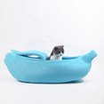 thumbnail image 3 of Lit pour Chat Créatif en Forme de Banane Lit Doux Maison pour Animaux, 3 of 3