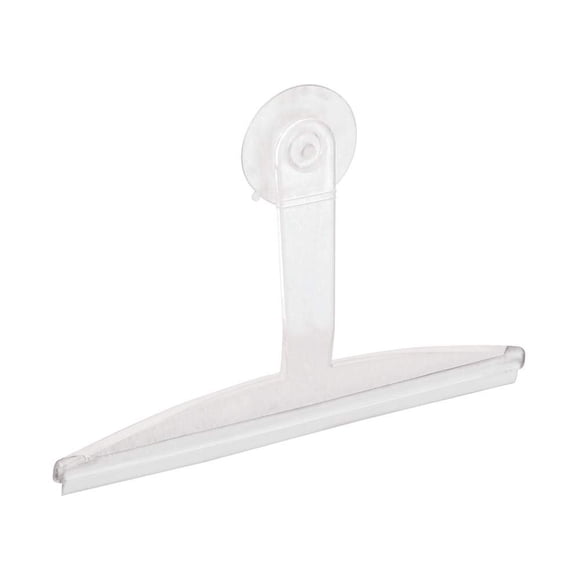 Bath Squeegee, With Suction Cup, Clear Handle, 12", Interdesign, 22300