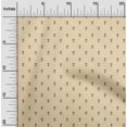thumbnail image 2 of oneOone Georgette Viscose Light Beige Fabric Asian Block Craft Projects Decor Fabric Printed By The Yard 42 Inch Wide, 2 of 5