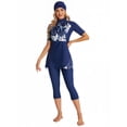 thumbnail image 1 of KXCFCYS Maillot de Bain Modeste à Manches Courtes Burkini Islamique Hijab pour Femmes, 1 of 7