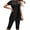 Black, variant on Birdeem Party Surfing Suits for Women, Short Sleeve Diving Suits with Chest Pads, No Steel Supports, Conservative Swimsuits, Summer Beach Swimwear