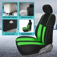 thumbnail image 4 of FH Group Universal Fit Striped Cloth Car Seat Covers Full Set Airbag Compatible for Auto SUV Van, 4 of 10