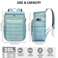 thumbnail image 4 of Rustic Home Decor Insulated Cooler Backpack - 20L Soft Cooler Bag, Artistic Design for Picnic, 4 of 6
