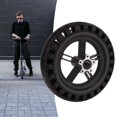 thumbnail image 1 of Electric Scooter Tire Hub, Scooter Replacement Tire Hub Rubber Aluminium Alloy High Security  for Outgoing, 1 of 8