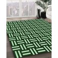 thumbnail image 3 of Ahgly Company Tapis d'Intérieur Lavables en Machine Rectangle Transitionnel Vert Pastel, 2' x 4', 3 of 7