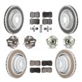 thumbnail image 1 of Transit Auto Ensemble de Roulement de Moyeu avant Arrière avec Rotor de Frein à Disque Enduit et Kit de Coussin en Céramique (10 Pcs) pour Chargeur Dodge Challenger avec Freins Brembo GT avec AWD Gauche Droite (Conducteur Passager) KBB-126184, 1 of 11