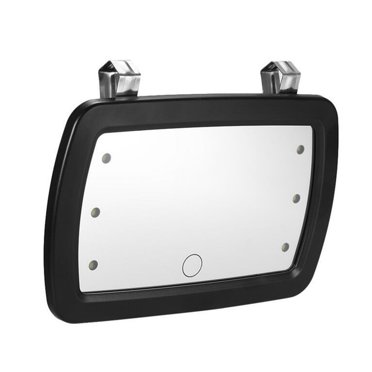 2X Car Sun Visor Mirror Makeup Sun-Shading Cosmetic Mirror Vanity Mirror Automobile Make Up Mirror with Six LED Lights
