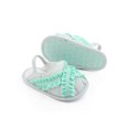thumbnail image 3 of goowrom Baby Sandals Shoes with Plaid Pattern, Elastic Band Non-Slip Bottom Clothing Accessory, 3 of 5