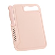 A Portable Cutting Board Set 8.27 X 6.30 Inches Food Grade Plastic With Fruit Knife Peeler Stainless Steel Blades Compact Kitchen Tool For Home Picnic Travel A