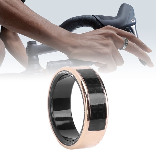 Smart Ring, APP Control Fitness Smart Ring IP68 Water Resistant Sports Health Tracker Ring for Parties 8 Inner Diameter 16mm/0.62in,9 Inner Diameter 18mm/0.7in,10 Inner Diameter