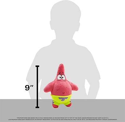 Nickelodeon - 9 Inch Patrick Star Plush - Sponge bob Square pants
