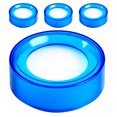 thumbnail image 1 of 4 Pcs Humidificateur de Doigts pour Compter l'Argent Gobelet Rond en Plastique pour Manipulation de l'Argent Humidificateur de Doigts pour Fournitures de Banque Tri Rapide Humidificateur de Doigts pour Bureau, 1 of 8