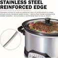thumbnail image 2 of Bamboohart Oval Glass Lid 7 Quart Fits for Slow Cooker Lid Rival Crock Pot Slow Cooker SCV700SS  SCCPVP700 - S Replacement Oval 7 Quart Lids, 2 of 7
