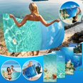 thumbnail image 4 of PVCS Microfiber Beach Towel Super Lightweight Colorful Bath Towel Sandproof Beach Blanket Multi-Purpose Towel For Travel Swimming Pool 30x60 Inch Clearance, 4 of 4
