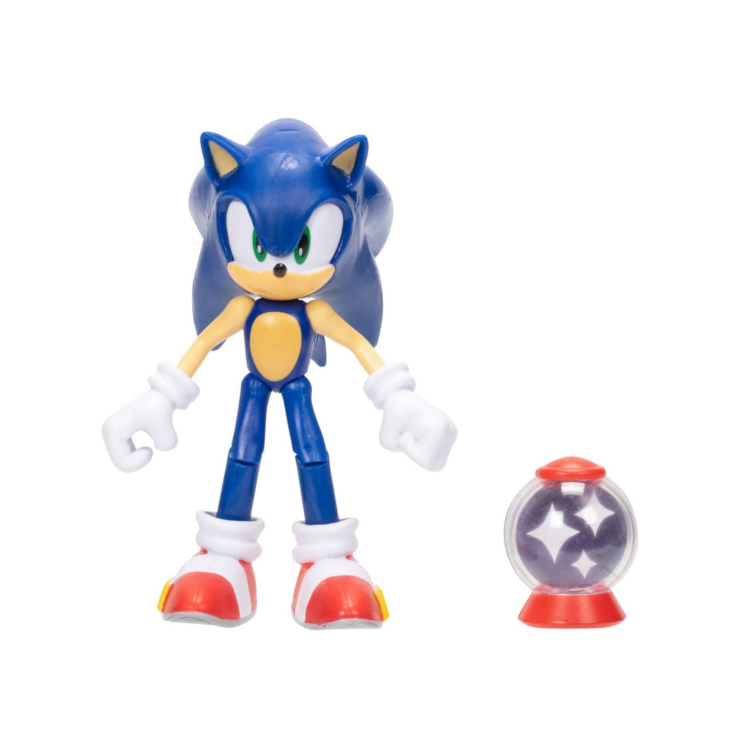 Figurine de 4 pouces Sonic – Sonic avec Boîte d’objet invincible