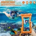 thumbnail image 4 of 4 Piece Floatable Waterproof Phone Pouch Floating Waterproof Cell Phone Case Universal Cellphone Dry Bag Case with Lanyard for Smartphone up to 6.5 Inch, 4 of 7
