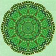 thumbnail image 1 of Ahgly Company Tapis d'Intérieur Lavable en Machine Carré Vert Jade Transitionnel, 7 Pieds Carré, 1 of 7