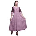 thumbnail image 1 of Bimba Anarkali Long à Imprimé pour Femmes Tunique Ethnique Indienne Décontractée, 1 of 6