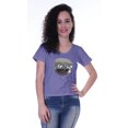 thumbnail image 3 of Moomaya T-shirt à Manches Courtes pour Femmes avec Col Rond, Écusson à Paillettes, Coupe Décontractée - 1O, 3 of 7