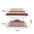 thumbnail image 3 of Solar Lights Outdoor Solar Post Lights Outdoor Fence Cap Light for Posts Patio Garden Decoration White Lighting Black，Lighting Solar Outdoor Post Cap Lights Light for Fence, 3 of 7