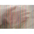 thumbnail image 3 of oneOone Tissu Coton Soie Tissu Imprimé à Rayures Multicolores BTY 42 Pouces de Large, 3 of 3