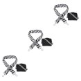 thumbnail image 4 of Maytalsory Sangle Réglable Bandoulière Anti-Rayures et Résistante aux Déchirures Remplacement Sangle de Sac à Main Noir et Blanc 3Ensemble, 4 of 6