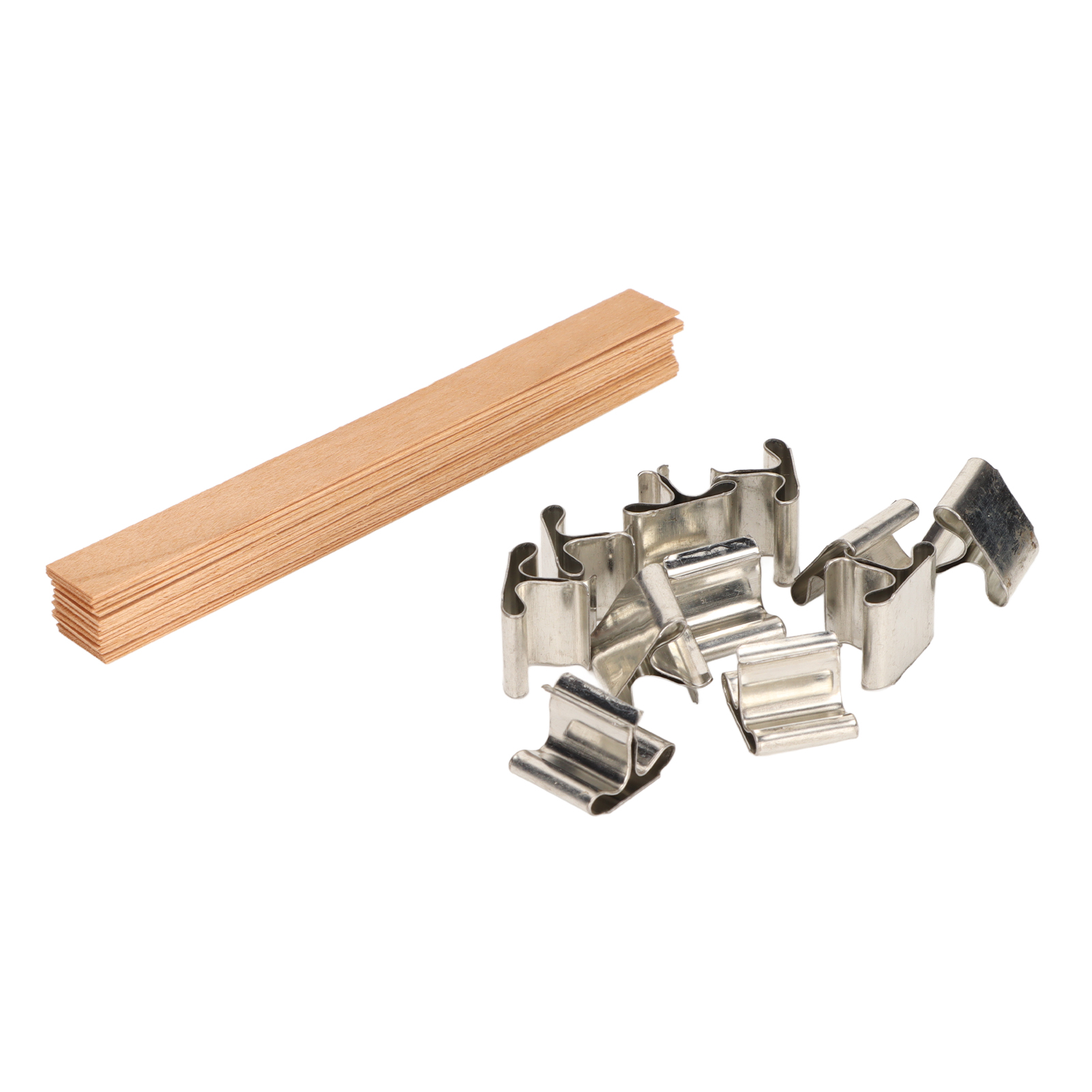 Smokeless Wooden Candle Wicks, Simple Operation Wood Candle Wicks Handcraft DIY Wood Log With Base For Candle Making Craft