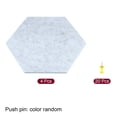 thumbnail image 3 of Unique Bargains Carreaux de Tableau d'Affichage en Feutre Autocollants Hexagonaux, Gris 4 Pack, 3 of 5