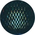 thumbnail image 1 of Ahgly Tapis Rond Lavable en Machine Intérieur Transitionnel Noir Nuit, 5 Pieds Rond, 1 of 7