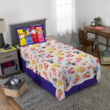 Paw Patrol "Barking Buds" Children's twin sheet set (3 pcs)