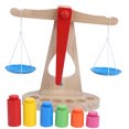 thumbnail image 3 of Rubber Wood Wooden Balances, Colorful Weights Designs Portable For Education Fun Above 3 Years Old Children Playing, 3 of 8