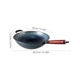 thumbnail image 2 of HEALEEP Wok de Cuisine Antiadhésif en Fer Cuisson Quotidienne 1 Pcs, 2 of 8