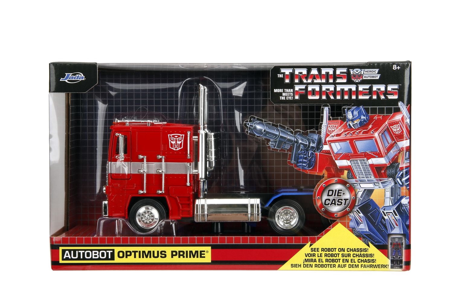 Jada Toys 1:24 Transformers Big Rig - G1 Optimus Prime