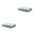 thumbnail image 2 of fastboy Neat And Tidy Storage Box - plify Life With Organized Storage Multilayer Stackable Desk Organizer blue 3 drawer 2Set, 2 of 6