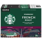 STARBUCKS French Roast Dark Roast Ground Coffee K-Cup Pods Box