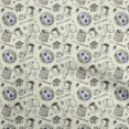 thumbnail image 1 of oneOone Georgette Viscose Beige Fabric English Breakfast Craft Projects Decor Fabric Printed By The Yard 42 Inch Wide, 1 of 5