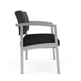 thumbnail image 4 of Chaise Bariatrique d'Attente de Réception en Acier Lenox / Acier Argenté / Gris Foncé / Noir, 4 of 5