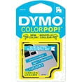 thumbnail image 1 of DYMO COLORPOP! D1 Standard Label Maker Tape, 1/2' x 10', White on Blue Glitter, 1 of 5