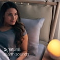 thumbnail image 3 of Philips Wake-Up Light Réveil avec Simulation de Lever de Soleil Coloré et Veilleuse à Décoloration au Coucher du Soleil, Blanc (HF3520), 3 of 7