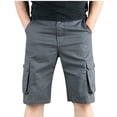 thumbnail image 1 of FAIWAD Shorts Cargo pour Hommes Décontractés Classiques Jusqu'aux Genoux à Multiples Poches Pantalons Capri Extensibles Shorts Décontractés d'Extérieur, 1 of 6