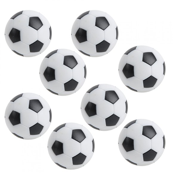 HURRISE Mini Table Soccer Balls,8Pcs Mini Table Football Balls 32mm Children Football Table Game Machine Accessory,Table Soccer Balls