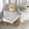 thumbnail image 5 of Lefu Nappe de Table Basse en Dentelle Blanche, Housse de Table Anti-Poussière, Armoire TV, Ménage, 5 of 5