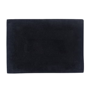 Mainstays Racetrack 100% Cotton Black Bath Rug, 17" x 24"
