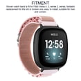 thumbnail image 3 of Stretch Woven Nylon Smart Watch Strap Replacement Accessory, For Versa 4 3 Sense 2, Multicolor, 3 of 8