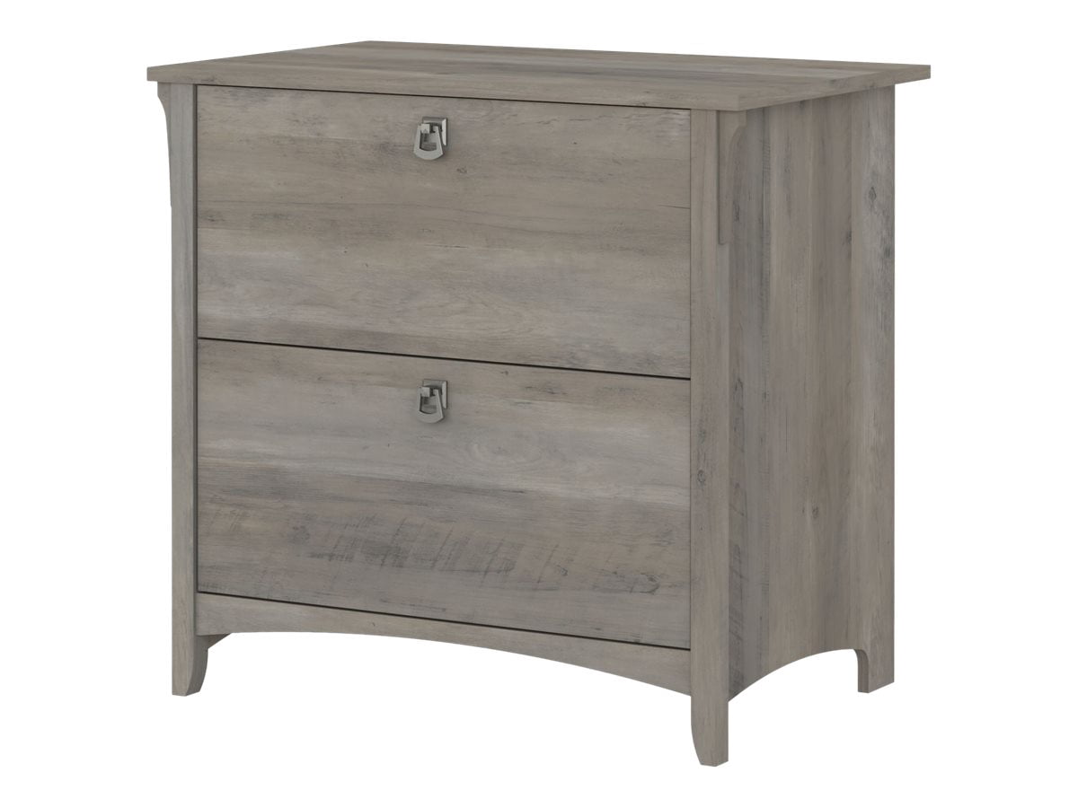 Bush Furniture Salinas 2 Drawer File Cabinet in Driftwood Gray
