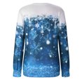 thumbnail image 4 of Babysbule Liquidation Hauts de Noël pour Femmes Mode Hauts à Imprimé pour Femmes Chandail à Col Rond Manches Longues Blouse Confortable Chandail, 4 of 6