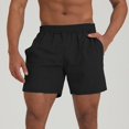 thumbnail image 1 of Gym Shorts with Pockets Lightweight Shorts Men Exercise Clothes for Men Utility Shorts for Men Mens Shorts Loose Fit, Black, S, 1 of 6