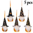 thumbnail image 2 of Halloween Hanging Gnome Handmade 5PCS Swedish Gnome Holiday Tree Gnome Decor, 2 of 10