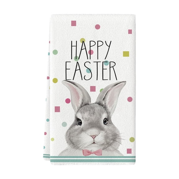 Easter Polyester Platter Towel Kitchen Rag Easter Towel
